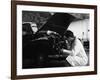 Auto Electrician Changing a Light Bulb on a Morris Minor, Nottingham, Nottinghamshire, 1961-Michael Walters-Framed Photographic Print