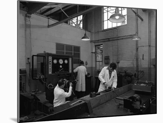 Auto Electricians at Work at Globe and Simpson, Nottingham, Nottinghamshire, 1961-Michael Walters-Mounted Photographic Print