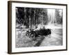 Auto Fording Clear Creek, Yakima, 1918-Asahel Curtis-Framed Giclee Print