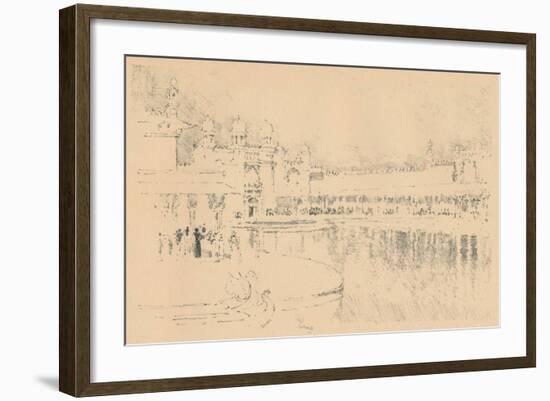 Auto-Lithograph by J. Pennell, C1877-1898, (1898)-Joseph Pennell-Framed Giclee Print