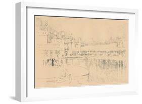 Auto-Lithograph by J. Pennell, C1877-1898, (1898)-Joseph Pennell-Framed Giclee Print