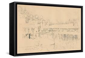 Auto-Lithograph by J. Pennell, C1877-1898, (1898)-Joseph Pennell-Framed Stretched Canvas