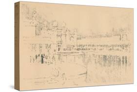 Auto-Lithograph by J. Pennell, C1877-1898, (1898)-Joseph Pennell-Stretched Canvas