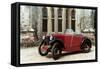 Auto: MG Midget-null-Framed Stretched Canvas