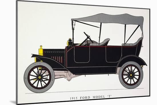 Auto: Model T Ford, 1915-null-Mounted Giclee Print