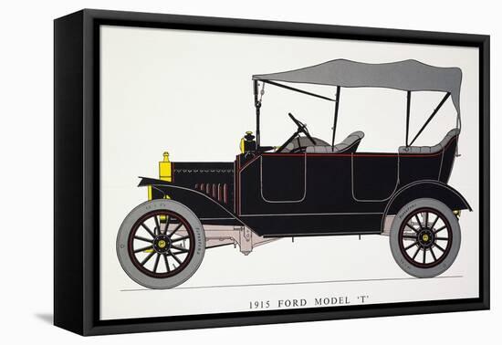Auto: Model T Ford, 1915-null-Framed Stretched Canvas