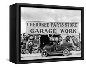 Auto parts shop. Atlanta, Georgia, 1936-Walker Evans-Framed Stretched Canvas