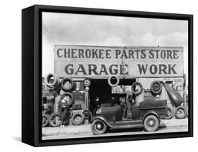 Auto Parts Shop, Atlanta, Georgia, c.1936-Walker Evans-Framed Stretched Canvas