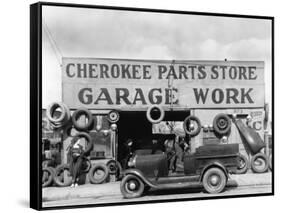 Auto Parts Shop, Atlanta, Georgia, c.1936-Walker Evans-Framed Stretched Canvas