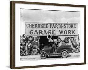 Auto Parts Shop, Atlanta, Georgia, c.1936-Walker Evans-Framed Photo