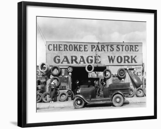 Auto Parts Shop, Atlanta, Georgia, c.1936-Walker Evans-Framed Photo