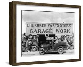 Auto Parts Shop, Atlanta, Georgia, c.1936-Walker Evans-Framed Photo