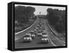 Auto Race-null-Framed Stretched Canvas