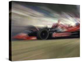 Auto Racing Action-null-Stretched Canvas