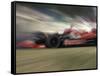 Auto Racing Action-null-Framed Stretched Canvas