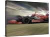 Auto Racing Action-null-Stretched Canvas