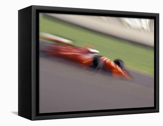 Auto Racing Action-null-Framed Stretched Canvas