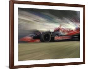 Auto Racing Action-null-Framed Photographic Print