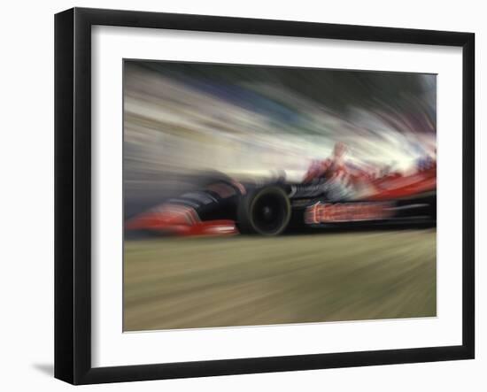 Auto Racing Action-null-Framed Photographic Print