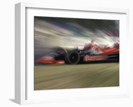 Auto Racing Action-null-Framed Photographic Print