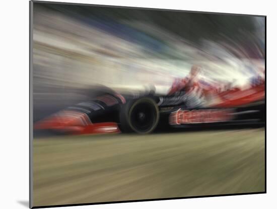 Auto Racing Action-null-Mounted Photographic Print