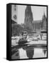 Auto Racing Wolfgang Von Trips in Front of Cathedral of Cologne-null-Framed Stretched Canvas