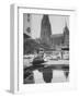 Auto Racing Wolfgang Von Trips in Front of Cathedral of Cologne-null-Framed Photographic Print