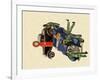 Auto Repair, 1935-James Wathen-Framed Giclee Print