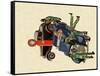 Auto Repair, 1935-James Wathen-Framed Stretched Canvas