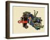 Auto Repair, 1935-James Wathen-Framed Giclee Print