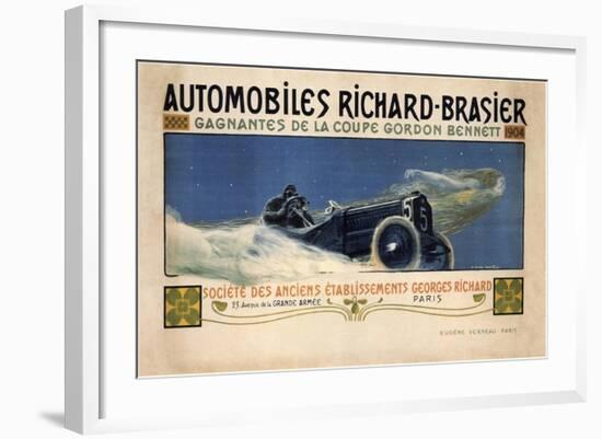 Auto Richard Brasier-null-Framed Giclee Print