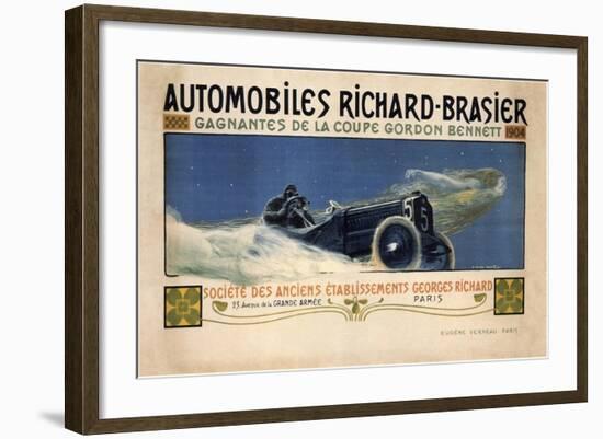 Auto Richard Brasier-null-Framed Giclee Print