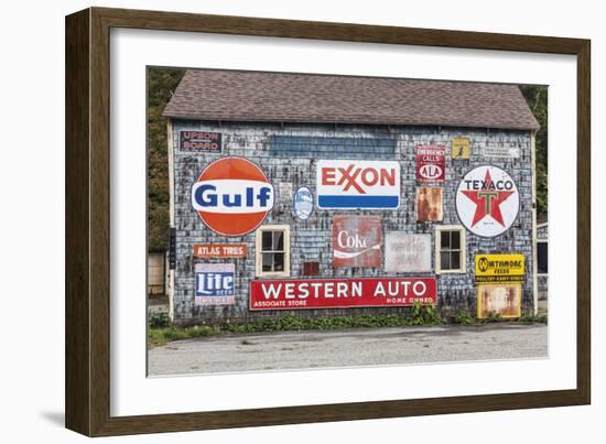 Auto Shack-Walter Bibikow-Framed Giclee Print