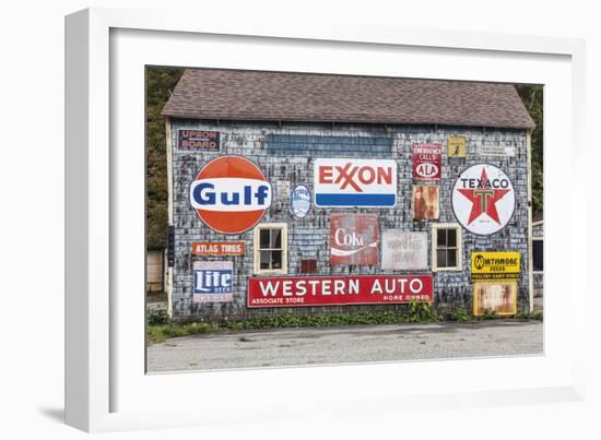 Auto Shack-Walter Bibikow-Framed Giclee Print