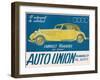 Auto Union Audi, Magazine Advertisement, USA, 1930-null-Framed Giclee Print