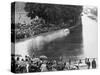 Auto Union in Action at the Avus Motor Racing Circuit, Berlin, Germany, 1934-null-Stretched Canvas