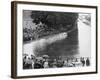 Auto Union in Action at the Avus Motor Racing Circuit, Berlin, Germany, 1934-null-Framed Photographic Print