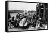 Auto Union in the Pits During a Grand Prix, 1938-null-Framed Stretched Canvas