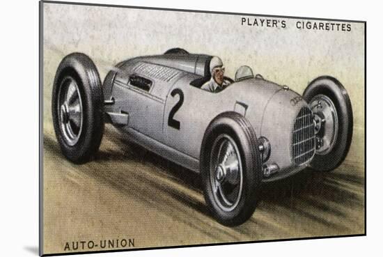 Auto-Union Racing Car-null-Mounted Art Print