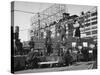 Auto Workers Conducting a Strike Against the Chrysler Plant-William Vandivert-Stretched Canvas