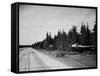 Autobahn Used as Runway-null-Framed Stretched Canvas