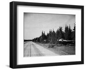 Autobahn Used as Runway-null-Framed Photographic Print