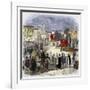 Autodafe in the Public Square-Stefano Bianchetti-Framed Giclee Print