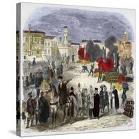 Autodafe in the Public Square-Stefano Bianchetti-Stretched Canvas