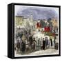 Autodafe in the Public Square-Stefano Bianchetti-Framed Stretched Canvas