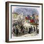 Autodafe in the Public Square-Stefano Bianchetti-Framed Giclee Print