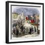 Autodafe in the Public Square-Stefano Bianchetti-Framed Giclee Print