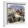 Autodafe in the Public Square-Stefano Bianchetti-Framed Giclee Print