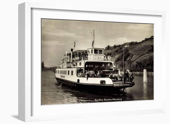 Autofähre Konstanz Meersburg Mit Passagieren, Autos-null-Framed Giclee Print