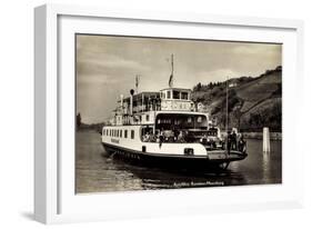 Autofähre Konstanz Meersburg Mit Passagieren, Autos-null-Framed Giclee Print